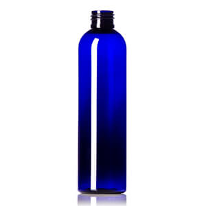 Cobalt Blue PET Cosmo Round Bottles